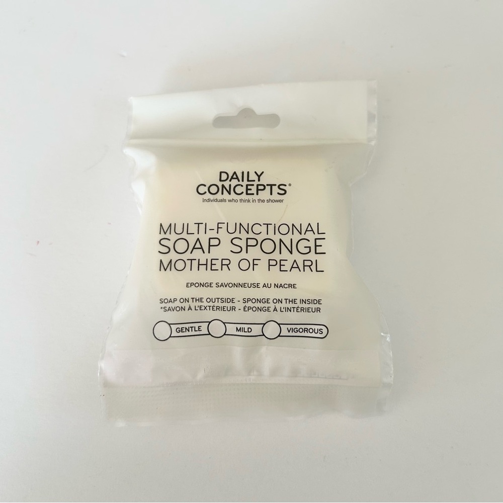 DAILY CONCEPTS Multi Functional Soap Sponge Mother of Pearl (BRAND NEW SEALED)